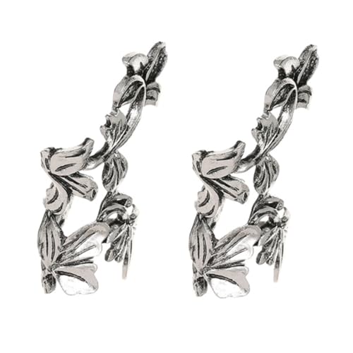 PartyKindom 2 Stück Vintage Ohrclips Ohrmanschetten Verstellbarem Clip Design für Damen und Herren Stilvolle Ohrklemme Piercing Modische Ohrschmuck Accessoires von PartyKindom