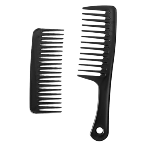 PartyKindom 2stücke Haarkamm Für Reisen Kompaktkamm Mit Breiten Zähnen Nass-trocken-haarkamm Für Styling Friseurkamm Aus Leicht Zu Reinigendem Material Geeignet Für Herren Und Empfindliche Kop von PartyKindom