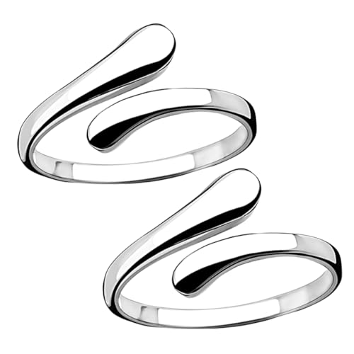 PartyKindom 2stücke Geometrischer Offener Ring Für Frauen Aus Kupfer Stilvolles Kreuzdesign Für Alltag Hochwertige Verarbeitung Ausdruck Von Selbstbewusstsein von PartyKindom