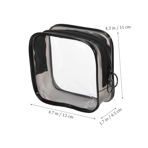 PartyKindom 2stücke Durchsichtige Schminktasche Aus PVC Reise-Make-up-Tasche Make-up-Organizer-Tasche Transparenter Beutel Für Reisen Tragbare Kosmetiktasche Für Damen von PartyKindom