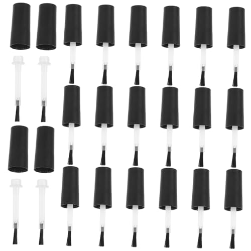 PartyKindom 20 Stck Nail Polish Bottle Brush Teilig mit Weichen Borsten und Praktischen Kappen Fein Gearbeitet Langlebig Einfach zu Ersetzen Passend für Gel und Flüssig Nagellackflaschen von PartyKindom