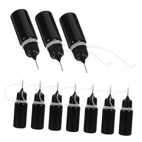 PartyKindom 20 Stück Nachfüllflaschen mit Flexible Quetschflaschen für Kleber Farbe Bastelbedarf Präzise Dosierung Wiederverwendbar für DIY und Kunstprojekte von PartyKindom