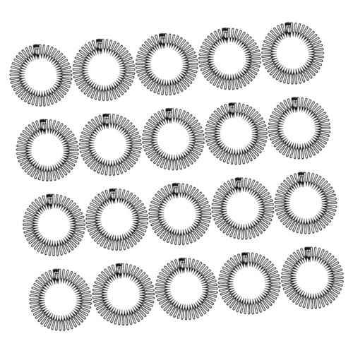 PartyKindom 20stücke Elastische Haarkamm-stirnbänder Schwarze Dehnbare Kammclips Für Damen Unsichtbares Design Abs-material Flexibles Tragen Für Alltag Und Sport von PartyKindom