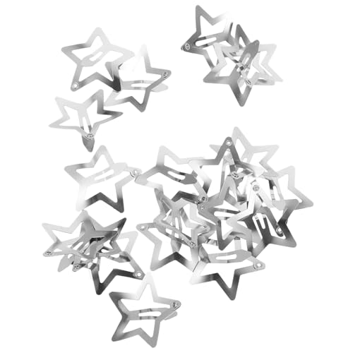 PartyKindom 20 Stück Teiliges Kleine Stern Haarspangen aus Robustem Metall Süße Fünfzackige Haarklammern für Damen Haarschmuck Accessoires für Kurze Haare Vielseitig für Alltag und Party von PartyKindom
