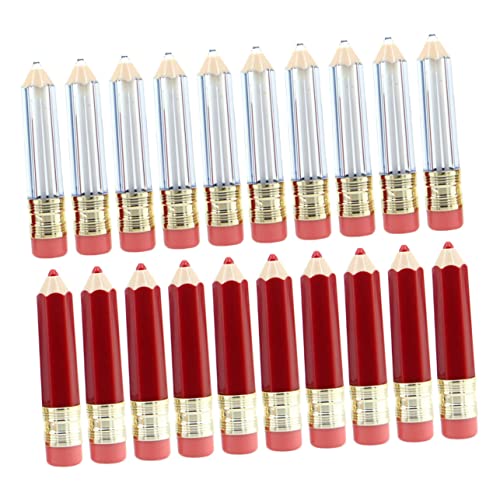 PartyKindom 20 Stück Teiliges Lippenpflegestift Behälter in Stiftform Transparente und Rote Mini Lip Gloss Tuben Wiederverwendbare Leere Lipgloss Container für DIY Lippenpflege und Proben PartyKindom 20 Stück Teiliges Lippenpflegestift Behälter in Stiftform Transparente und Rote Mini Lip Gloss Tuben Wiederverwendbare Leere Lipgloss Container für DIY Lippenpflege und Proben von PartyKindom