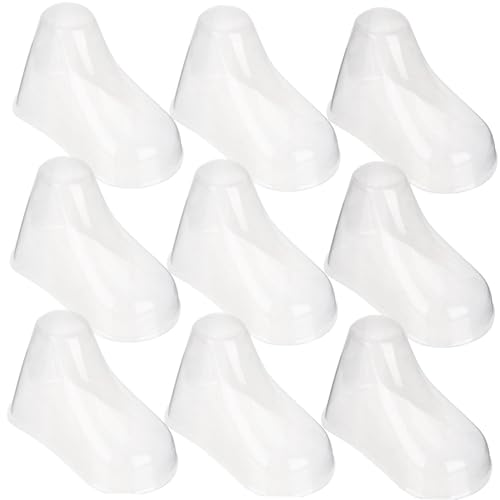 PartyKindom 20 Stück Teiliges Transparentes Babyfuß Modell Stabiler Kunststoff Schuhdisplay für Junge Mädchen Schuhe und Söckchen Formstabiler Babyschuh Ständer für Geschäft und Zuhause von PartyKindom
