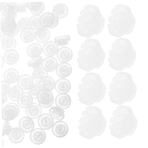 PartyKindom 200 Stück Transparente Wimpernkleber Halter Becher für Schnelles Öffnen Volumen Lash Organizer für Professionelle Wimpernverlängerung und Grafting Anwendungen von PartyKindom