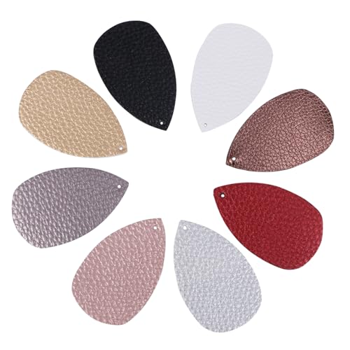 PartyKindom 20stücke Tropfen Ohrringe Aus Kunstleder Für Diy Ohrringe in Verschiedenen Farben Und Formen Geeignet Für Mädchen Und Frauen Langlebig Und Unverwüstlich von PartyKindom