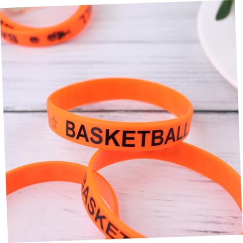 PartyKindom 25 Stück Teiliges Basketball Silikon Armband Farbige Wrist Straps mit Basketball Unisex Party Accessoire Bequemes Einheitsgroßes Handgelenksband für Karneval und Geburtstag von PartyKindom