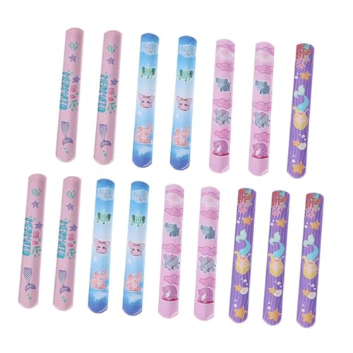 PartyKindom 25 Stück Teiliges Slap Armband PVC Kinderarmbänder mit Bunten Mustern Einfach zu Biegen und Tragen Modisch und Bequem für Kindergeburtstag und Party Mitgebsel von PartyKindom