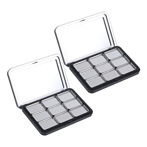 PartyKindom 2sätze Leere Lidschattenpalette Nachfüllbare Kosmetikbehälter Lidschatten Aufbewahrungsbox Lippenstift Organizer DIY Schminkbox Für Haushalt von PartyKindom