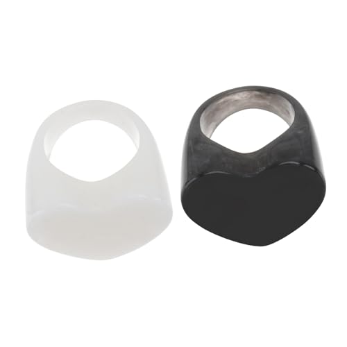 PartyKindom 2stücke Fingerring Eleganter Ring Fingerschmuck Stilvoller Schmuck Fingerdekor Für Dekoration Und Täglichen Gebrauch von PartyKindom