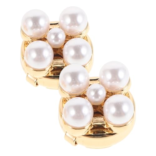 PartyKindom 2Stücke Stilvolle Manschettenknöpfe mit Nietendesign für Formelle Anlässe Hochzeiten Partys Elegantes Accessoire für Damen Herren von PartyKindom