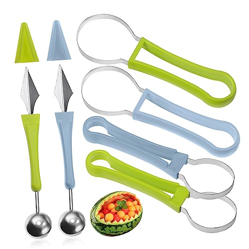 PartyKindom 2er-Set Aufkleber Wassermelonenfrucht Presse Soda Hersteller Corer Fruchtausstecher Eierbecher Ananas Apfelentkerner Fruchtringe Schneide- Und Entkerner Obstkorb 430er Edelstahl von PartyKindom