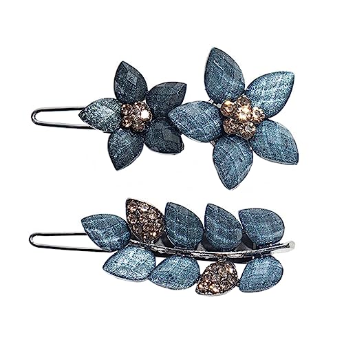 PartyKindom 2stücke Blumenform Haarreif Mit Clips Für Frauen Mädchen Modischer Kopfschmuck Haarspangen Haarnadeln Haaraccessoires Elegant Und Süß von PartyKindom