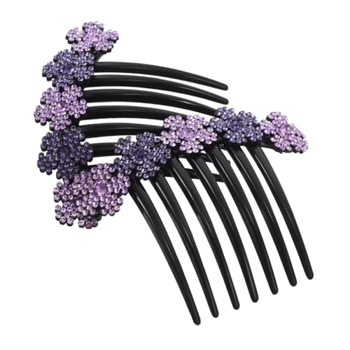 PartyKindom 2stücke Duttkamm Dekorative Haarkämme Mit Vintage-blumenmuster Für Hochsteckfrisuren Seitliche Haarkämme Für Damen Haarspange Für Bräute Haarstyling-nadeln Aus Glatten von PartyKindom