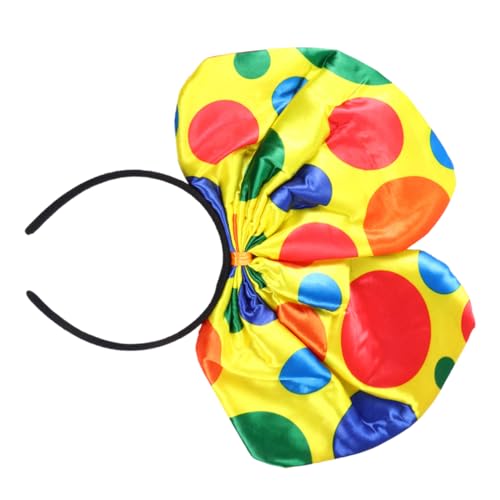 PartyKindom 2stücke Kopfbedeckung Clown Schleifenstirnbänder Für Junge Mädchen Haarband Mit Bowknot Cosplay-stirnbänder Clown-haarreifen Haaraccessoires Für Mädchen Party Accessoires Geburtsta von PartyKindom