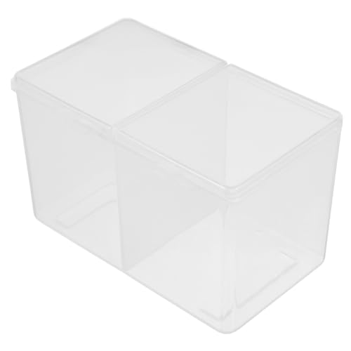 PartyKindom 2stücke Make-up-aufbewahrungsbox Aus Baumwolle Kosmetik-aufbewahrungsbox Für Wattestäbchen Für Frauen Weiß von PartyKindom