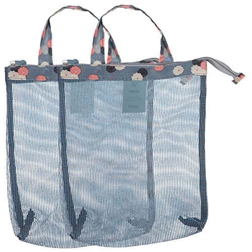 PartyKindom 2stücke Netz-Kosmetiktasche Für Reise Und Camping Wäschebeutel Für Badeanzug Handtücher Kosmetika Toilettenartikel Atmungsaktiv Und Leicht Handlich Für Täglichen Gebrauch von PartyKindom