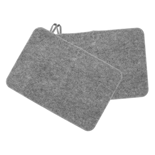 PartyKindom 2stücke Wasserabsorbierendes Sauna-kissen Isolierendes Filzmatte Für Sauna Und Dampfbad Langlebig Und Pflegeleicht Graue Fußmatte Für Zuhause Und Wellnessbereiche von PartyKindom