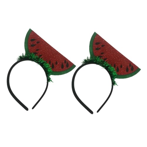 PartyKindom 2stücke Wassermelonen-design Stirnbänder Haarreifen Kopfschmuck Haar-accessoires Für Party Und Dekoration Leicht Und Einzigartiges Design von PartyKindom