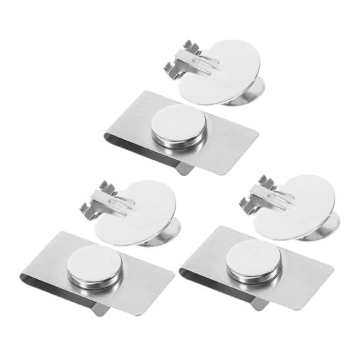 PartyKindom 3 Paare Magnetische Krawattenklammer Unsichtbar Passend Für Herren Hemdclip Beschädigung Für Business Hochzeit Formal Wear von PartyKindom