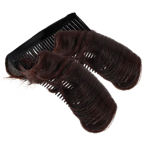 PartyKindom 3 Stück Haarvolumen Tool Unsichtbare Haarclip Dutt Helfer Dunkelbraun für Voluminöse Hochsteckfrisuren und Realistischen Hohen Haaransatz bei Frauen und Mädchen von PartyKindom