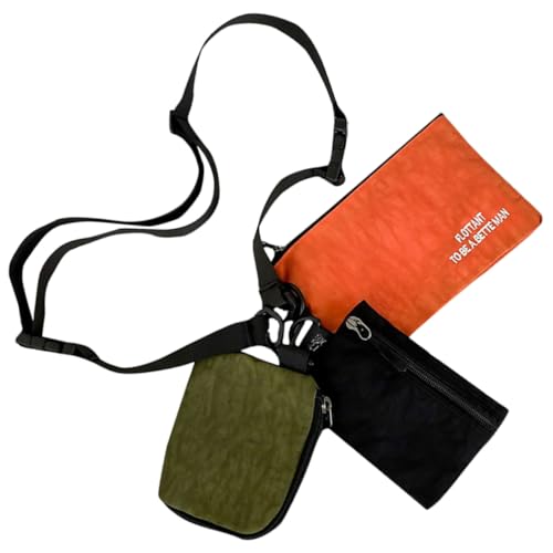 PartyKindom 3 Stück Kleine Crossbody Münzgeldbörse für Damen Leichtes Portmonee mit Vintage Stil Kleingeldetui für Schlüssel Lippenstift und Kleine Alltagsgegenstände für Unterwegs von PartyKindom