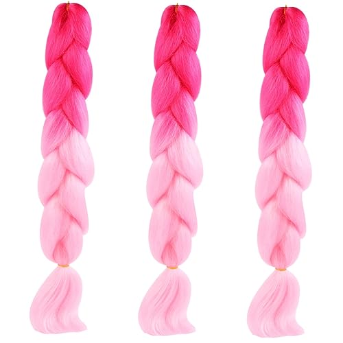 PartyKindom 3 Stück Teiliges Fake Braid Haaraccessoires mit Farbverlauf für und Mädchen Kunsthaar Haarteil Pfirsichrot und Hellrosa für PartyKindom 3 Stück Teiliges Fake Braid Haaraccessoires mit Farbverlauf für und Mädchen Kunsthaar Haarteil Pfirsichrot und Hellrosa für von PartyKindom