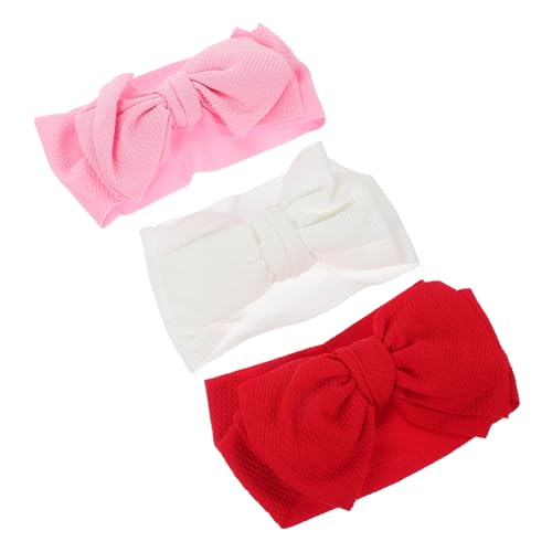 PartyKindom 3 Stück Teiliges Haarband mit Großem Schleifen Design Gestricktes Stoffmaterial Elastisch und Komfortabel Farbenfrohe Kopfbedeckung für Kleinkinder Geeignet für Alltag und PartyKindom 3 Stück Teiliges Haarband mit Großem Schleifen Design Gestricktes Stoffmaterial Elastisch und Komfortabel Farbenfrohe Kopfbedeckung für Kleinkinder Geeignet für Alltag und von PartyKindom