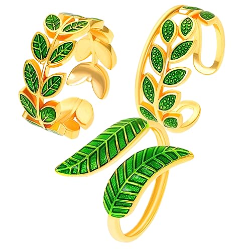 PartyKindom 3 Stück Teiliges Offenes Ring Verstellbar Modisch für Damen Finger Schmuck Eleganter Daumenring Frauen Fingerschmuck von PartyKindom