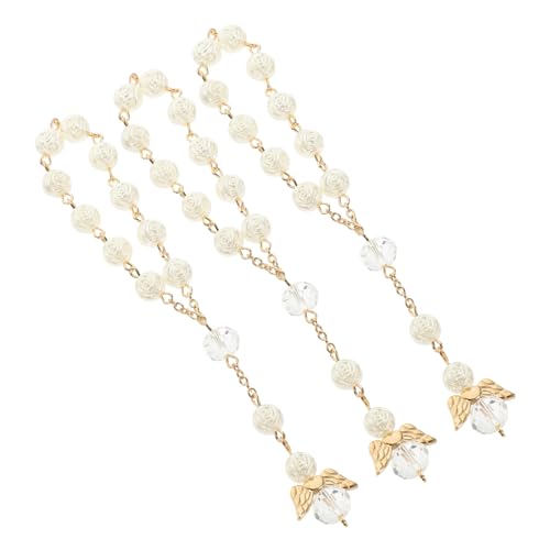 PartyKindom 3 Stück Teiliges Perlen armband Frauen Religiöse Rosenkranz armreifen mit Rosenform perlen und Engelsflügel anhänger Leichtes Dekoratives Gebetsarmband für Gebet und Alltag PartyKindom 3 Stück Teiliges Perlen armband Frauen Religiöse Rosenkranz armreifen mit Rosenform perlen und Engelsflügel anhänger Leichtes Dekoratives Gebetsarmband für Gebet und Alltag von PartyKindom