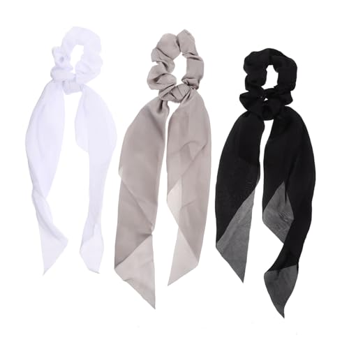 PartyKindom 3stücke Weiße Haargummis Für Frauen Elastische Haargummis Für Teens Mädchen Pferdeschwanzhalter Stirnbänder Für Mädchen Haarband Für Frauen Haarschmuck Für Dinge Zum Batiken von PartyKindom