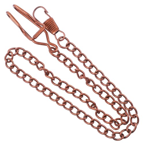 PartyKindom 3 Stück Teiliges Taschenuhr Kette aus Robustem Legierungs Vintage Uhrenkette für Herren Vielseitige Weste und Geldbörsenkette in Rotkupfer Langlebig und Stilvoll von PartyKindom