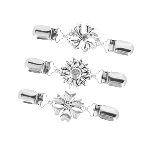 PartyKindom 3 Stück Vintage Pullover Clips Retro Schal und Kleidungsclip Brosche für Damen für Pullover Kleider und Shirts Langlebig und von PartyKindom