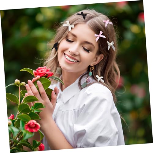 PartyKindom 30 Stück Teiliges Mini Bowknot Haarklammer mit Schleifen Schwarz Kleine Haarspangen aus Robustem Stoff Haarschleifen Clips für Damen und Vielseitige Frisuren von PartyKindom
