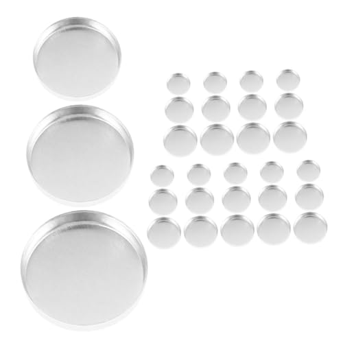 PartyKindom 30 Stück Teiliges Runde Lidschattenpfannen aus Aluminium Nachfüllbare Kosmetikbehälter und Robuste Leere Palette für Lidschatten Highlighter für DIY Make Up und Reisen PartyKindom 30 Stück Teiliges Runde Lidschattenpfannen aus Aluminium Nachfüllbare Kosmetikbehälter und Robuste Leere Palette für Lidschatten Highlighter für DIY Make Up und Reisen von PartyKindom