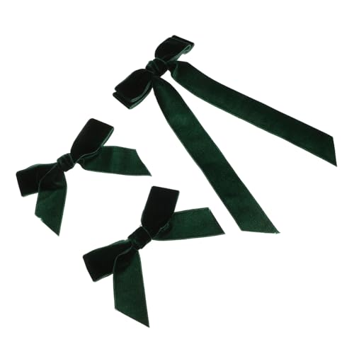 PartyKindom Samt Haarspangen 3 Stück mit Schleife Haaraccessoires für Damen Weiche und Bequeme Haarschmuck Clips für Partys Hochzeiten und Alltag von PartyKindom