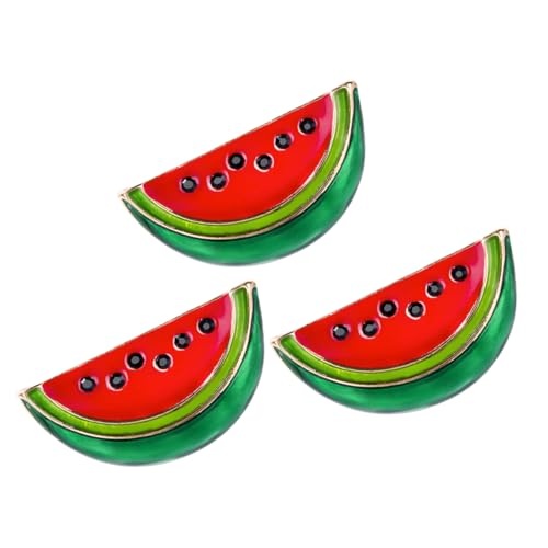 PartyKindom 3Stücke Teiliges Mini Wassermelonen Broschenset für Damen Cartoon Anstecker für Pullover Schals Cardigans Stilvolle Accessoires für Einen Verspielten Look PartyKindom 3Stücke Teiliges Mini Wassermelonen Broschenset für Damen Cartoon Anstecker für Pullover Schals Cardigans Stilvolle Accessoires für Einen Verspielten Look von PartyKindom