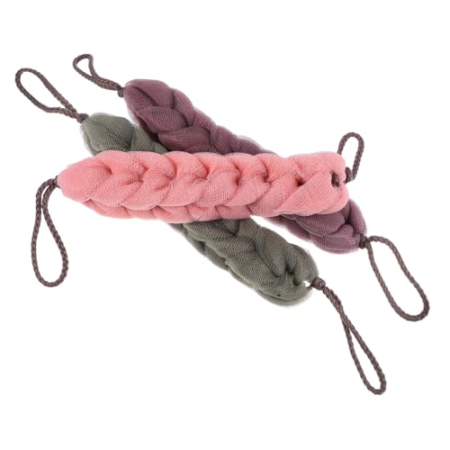 PartyKindom 3stücke Teiliger Dehnbarer Peeling-rückenschrubber-handtuch Mit Pe-netzschaum Für Sanftes Körperpeeling Und Glatte Tiefenreinigung Bei Duschen Und Baden von PartyKindom