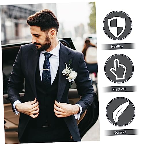 PartyKindom 4 Paare Herren Manschettenknöpfe Messing Set Klassisch Geschliffen mit Eleganten Details für Business und Smoking Vielseitig Kombinierbar Stilvolles für Papa und Männer von PartyKindom