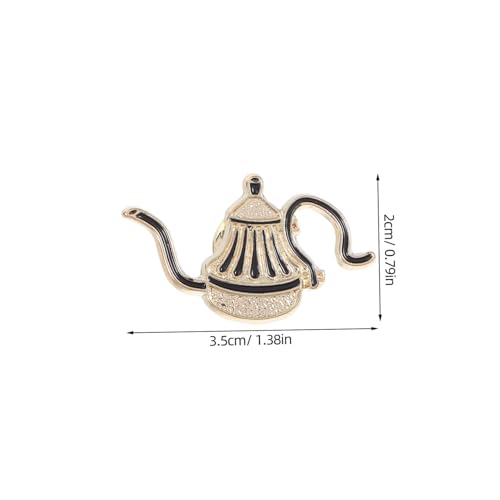 PartyKindom 4 Stück Bunte Emaille Kaffeekannen Anstecknadeln aus Handgegossen Kreative Teekannen Pins für Rucksack Accessoires Gespräche Anregen für Kaffeeliebhaber von PartyKindom