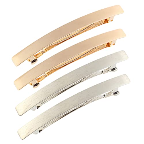 PartyKindom 4 Stück Damen Haarspangen Haarklammern Gold und Silber Accessoires für und Mädchen Langlebig und Leicht zu Transportieren von PartyKindom