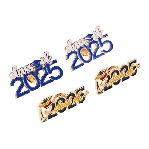 PartyKindom 4 Stück Graduation Cap Anstecknadeln Leicht Praktisch Symbolischer Pin für Abschlussfeiern Vielseitig für Partys und Alltag Geschenkidee für Studenten von PartyKindom