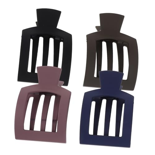 PartyKindom 4stücke Klaue Für Damenhaar Quadratische Haarklammern Mit Starkem Halt Für Dickes Haar Große Haarklammern Für Pferdeschwanz Für Damen Für Hochsteckfrisuren von PartyKindom