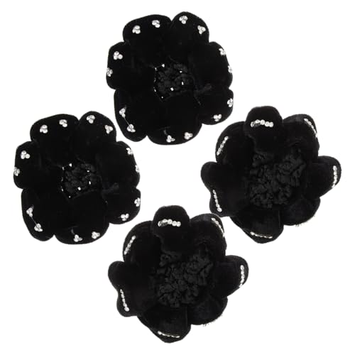 PartyKindom 4 Stück Haarnetz Dutt Haarschmuck für Damen Strapazierfähiges Haarnetz für Büro Tanz und Formelle Anlässe Passend für Dünnes und Dickes Haar von PartyKindom