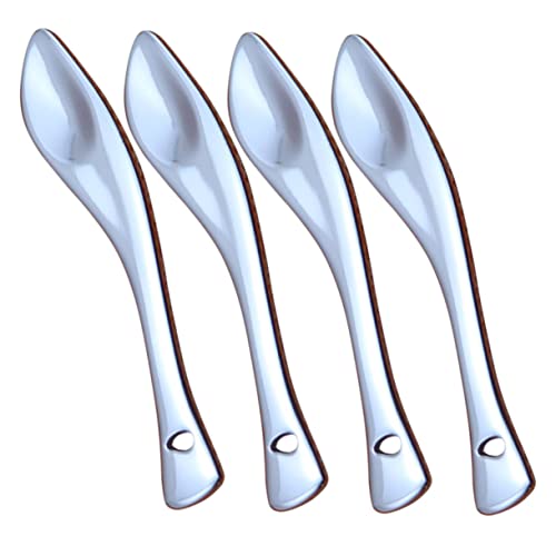 PartyKindom 4 Stück Teiliges Kosmetik Löffel aus Metall Augencreme und Gesichtscreme Wiederverwendbare Spatel für Hautpflegeprodukte für Lotionen und Feuchtigkeitscremes PartyKindom 4 Stück Teiliges Kosmetik Löffel aus Metall Augencreme und Gesichtscreme Wiederverwendbare Spatel für Hautpflegeprodukte für Lotionen und Feuchtigkeitscremes von PartyKindom