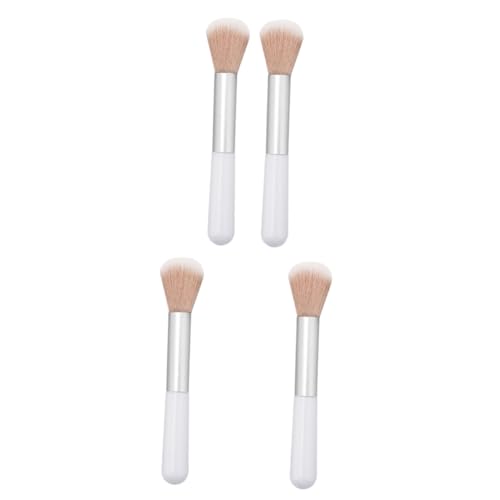 PartyKindom 4 Stück Teiliges Make Up Pinselset mit Weichen Synthetischen Haaren Flauschiger und Puderpinsel für Frauen Tragbares Kosmetik Tool für Natürliche Gleichmäßige Make Up Anwendung zu von PartyKindom