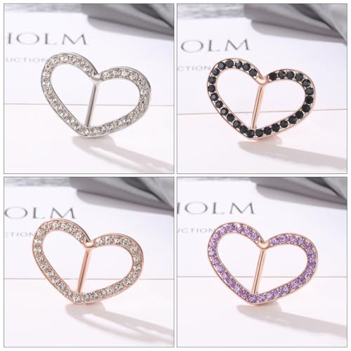 PartyKindom 4 Stück Teiliges Multifunktionale T verschlüsse aus Legierung Langlebige Farbige Clips für Damen T shirts Seidenschals Pullover Modische Glatte Kanten Vielseitig Zufällige Farbe von PartyKindom