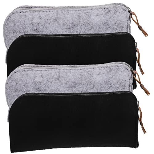 PartyKindom 4 Stück Teiliges Stiftetui Handliches Tragbares Multi Funktions Stiftemäppchen für Schüler zur Aufbewahrung von Stiften Bleistiften und Zeichenzubehör von PartyKindom